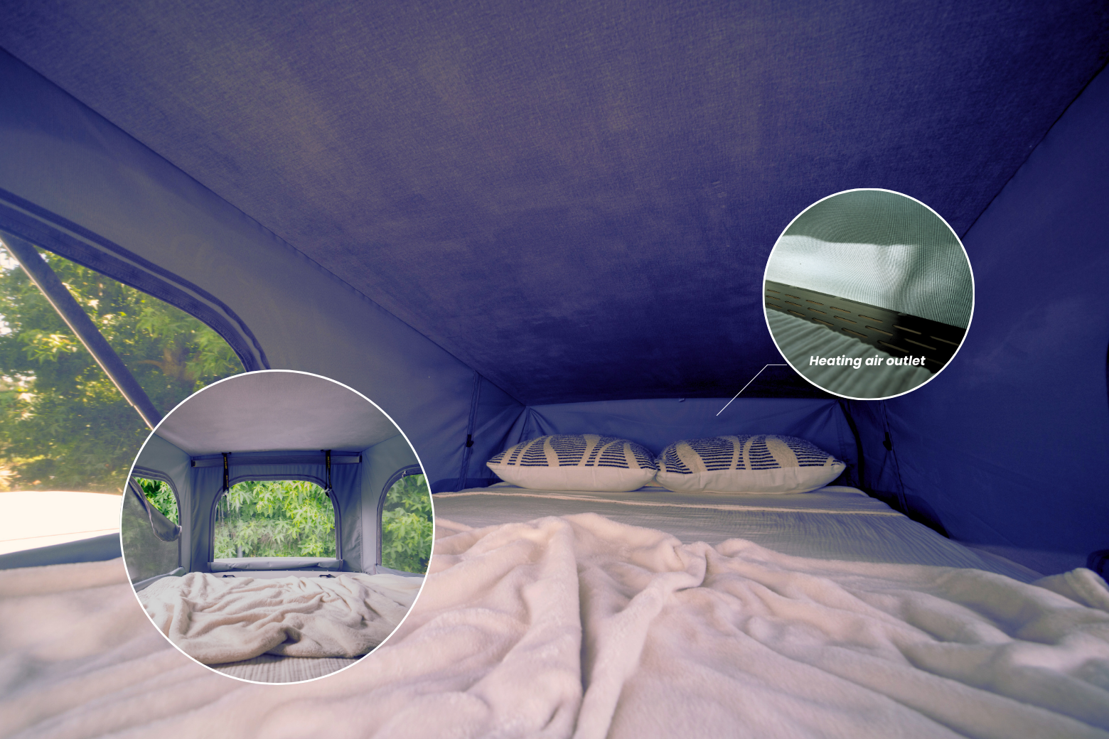 008 Ciclope Mencia 420e pop up roof bed with heating air outlet