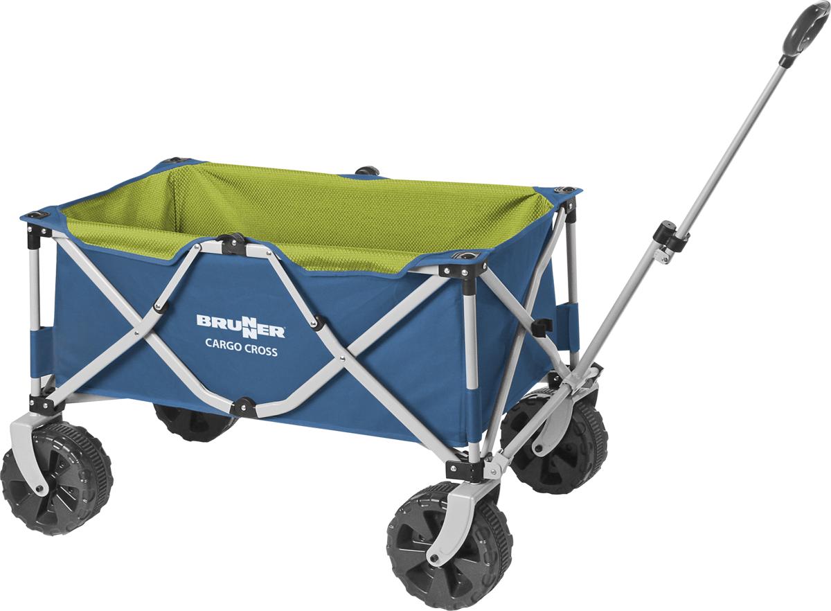 Brunner Cargo Cross Bollerwagen, faltbar, grün/blau - CampingBuddies