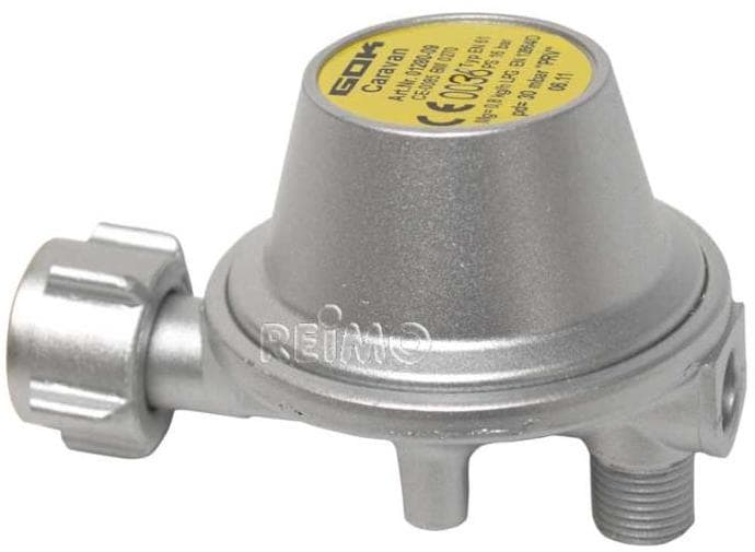 Enders Gasdruckregler 30mbar Für Caravan - Mit Sicherheitsabblaseventil