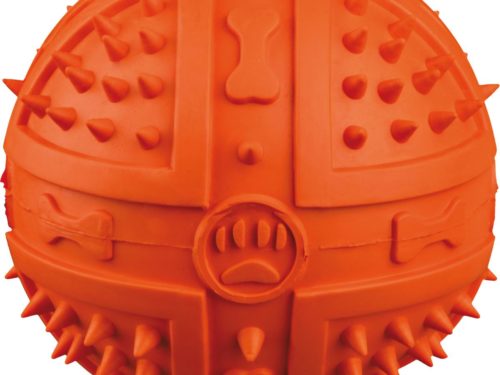 Jollypaw Ball aus Naturgummi mit Sound. Technische Daten: Maße: ø 9 cm Farben: orange