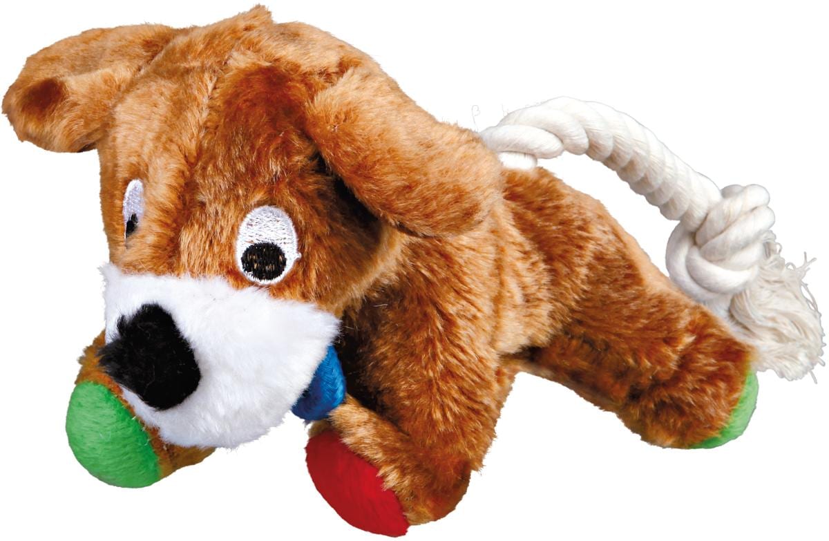 Jollypaw Hund mit Tau, Plüsch, mit Sound, 17cm CampingBuddies