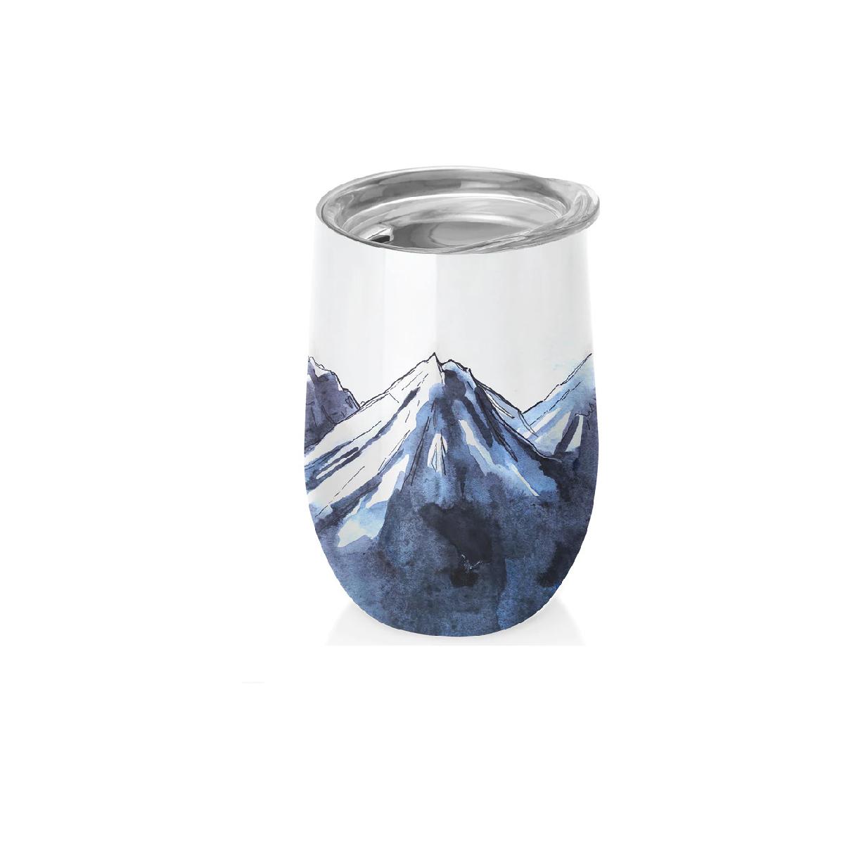 Fohgee Edelstahlbecher Mit Griff – Weihnachtsdesign, 1,2 Liter, Hält Heiß & Kalt | Inkl. Deckel & Strohhalm