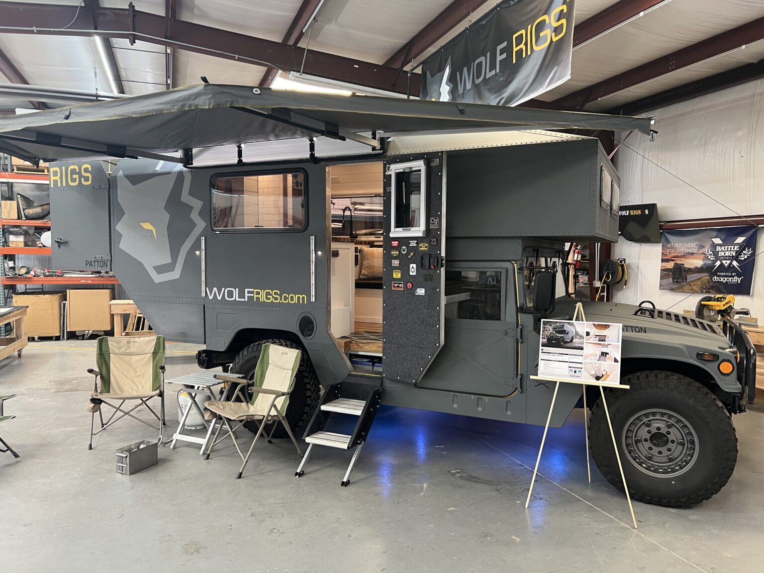 Wolf Rigs Patton: Kerniger Offroad-Camper auf Hummer H1