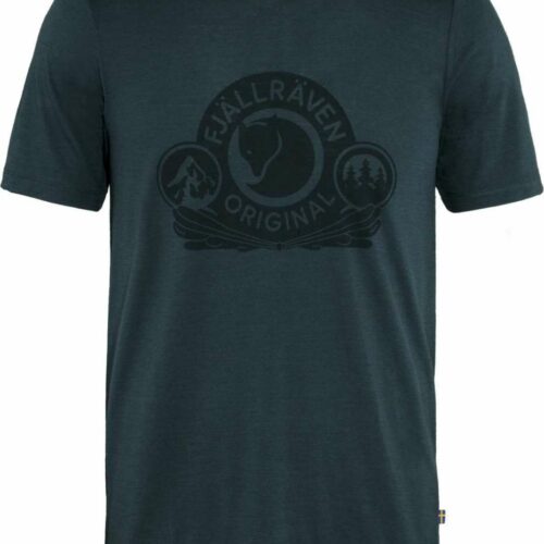 Fjällräven Abisko Wool Classic Herren T-Shirt dunkelblau XXL - Herrenshirts, -hemden & -pullover