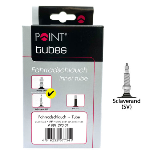 Fahrradschlauch Point 27,5 x 1,9/2,5 Presta 33 mm