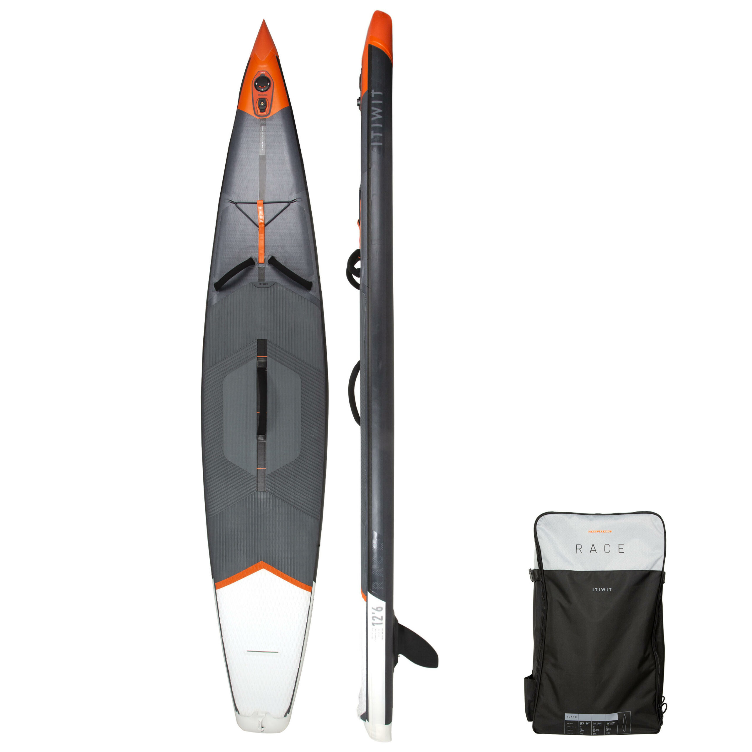 SUPBoard Stand up Paddle aufblasbar 12,6´ R500 Racing CampingBuddies Von Campern für Camper