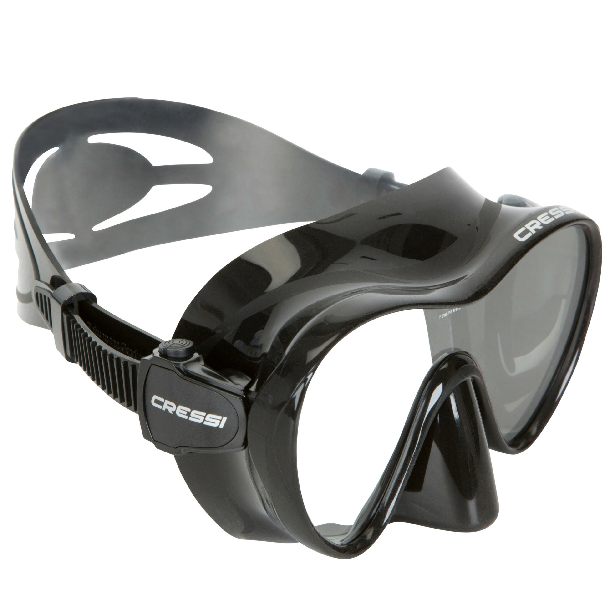 Poseidon Tauchmaske 1-Fenstermaske Phantom Black Line 0720-160 Maske Schwarz Neu