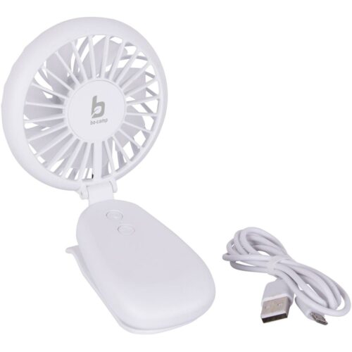 Bo-Camp Mini Tischventilator, USB, 800mAh, weiß