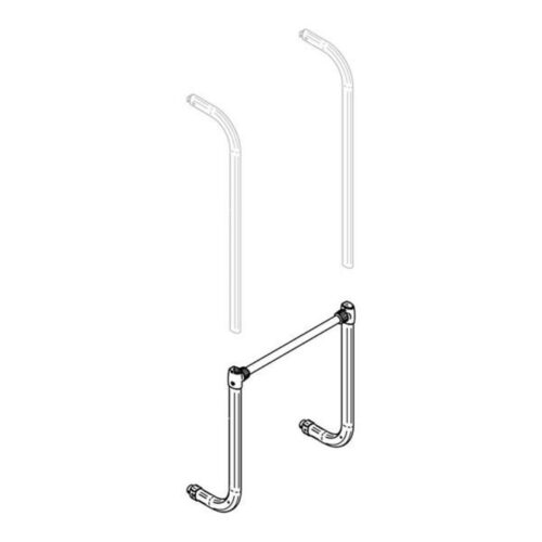 Tragrahmen mit unterem Tragarm - Thule Ersatzteil Nr. 1500603480 - für Esse Serie, schwarz