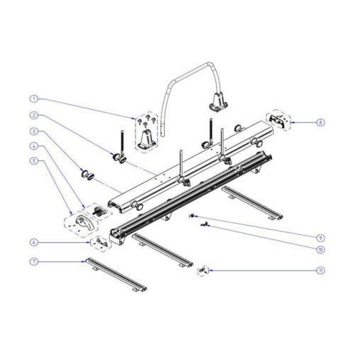 Kappe und Bolzen für Rahmen-Halterung - Thule Ersatzteil Nr. 1500603203 - für VeloSlide