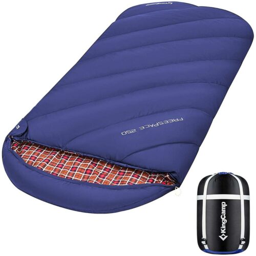KingCamp Freespace 250 Deckenschlafsack, 220x100cm, blau
