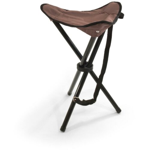 BasicNatue Travelchair Dreibeinhocker, braun