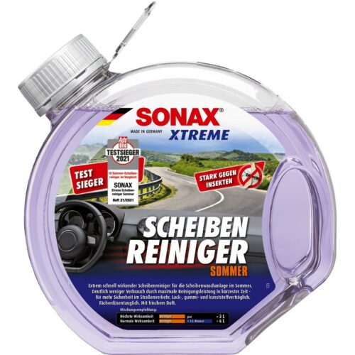 SONAX XTREME Scheibenreiniger Sommer, 3L, gebrauchsfertig