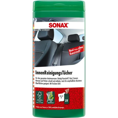 SONAX InnenReinigungsTücher Box, 25 Stück