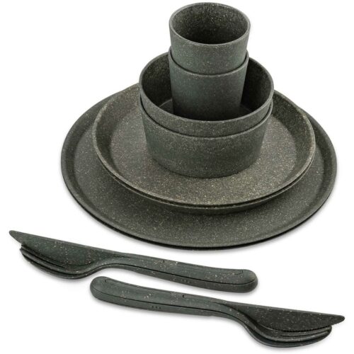 Koziol Helsinki Connect Geschirrset, 10-teilig, nature ash grey