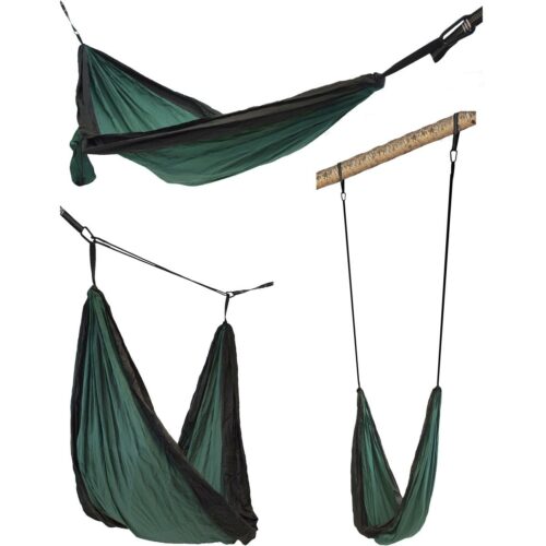 Origin Outdoors Swing Sit Relax Hängematte, dunkelgrün