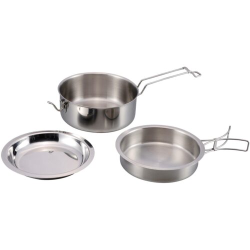 Origin Outdoors Snap Pack Kochset, Edelstahl