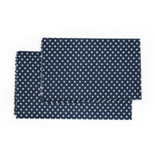Origin Outdoors Bienenwachstücher, 2er Set, blau gepunktet