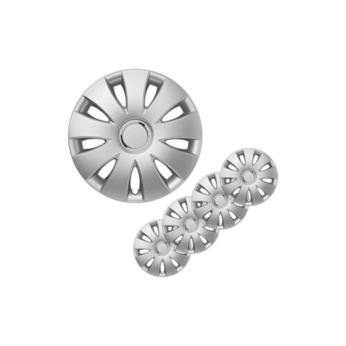 Pro Plus Aura Radblenden Set, 4 Stück, 15 zoll, silber