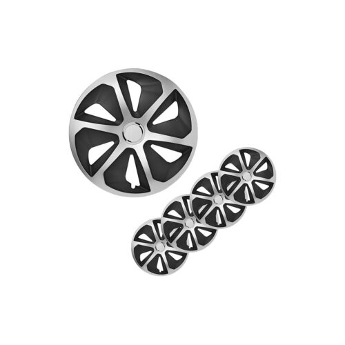 Pro Plus Roco Radblenden Set, 4 Stück, 13 zoll, silber/schwarz