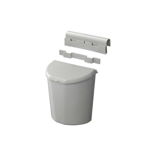Pro Plus Abfalleimer mit Deckel, 10L, grau