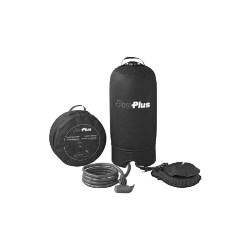 Pro Plus Campingdusche mit Fußpumpe, 11L, schwarz
