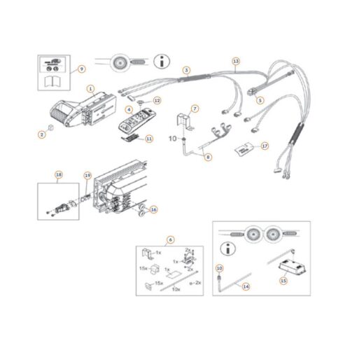 Halter für Auflaufeinrichtung - AL-KO Ersatzteil-Nr. 692198 - für Mammut AMS2 Kabelbaum