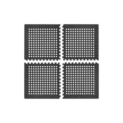 Pro Plus Bodenfliesen, 60x60cm, dunkelgrau, 4er-Pack