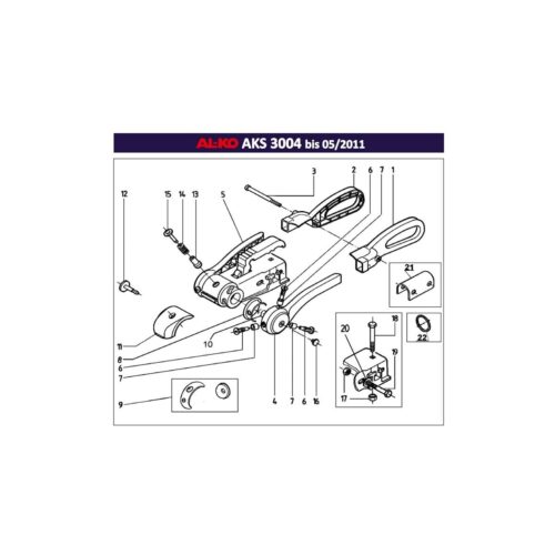 Druckscheibe links - AL-KO Ersatzteil Nr. 690241 - für AKS 3004