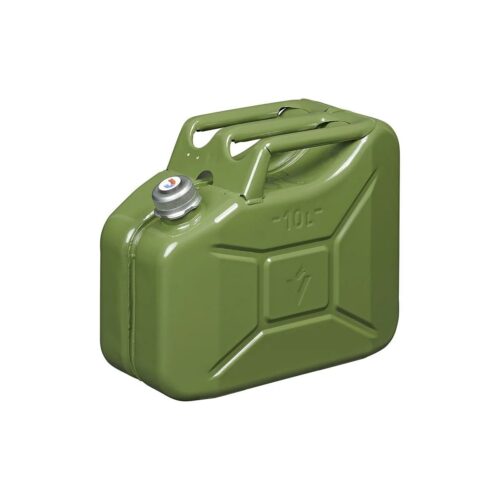 Pro Plus Benzinkanister, Metall, 10L, grün, mit magnetischen Verschluss