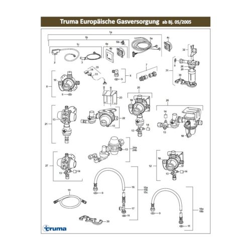 Truma Gasversorgung Haltewinkel, ab 05/2005