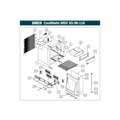 Dometic MDC 65 Türverriegelungsstange