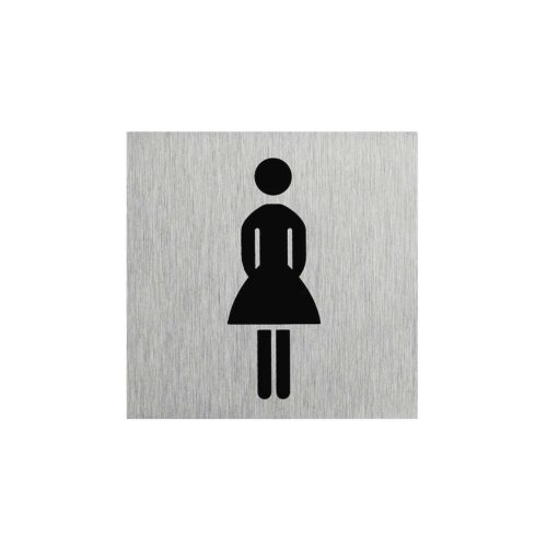 Pro Plus Aluminium Türschild 60x60mm Frau