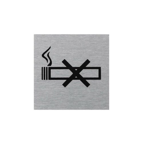 Pro Plus Aluminium Türschild 60x60mm nicht Rauchen