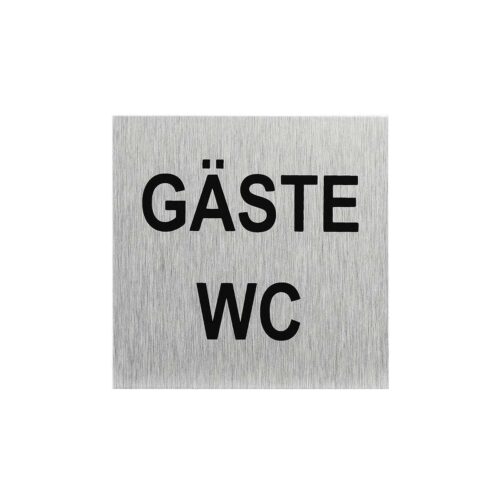 Pro Plus Aluminium Türschild 60x60mm Gäste WC