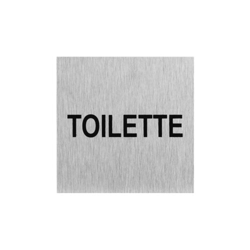 Pro Plus Aluminium Türschild 60x60mm Toilette