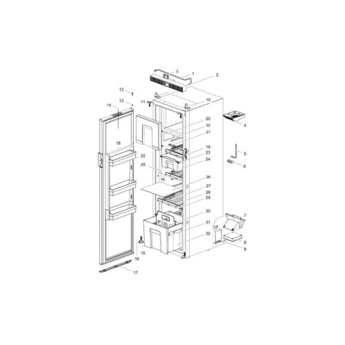 PCB Control - Thetford Ersatzteil Nr. 691861 - für T1152