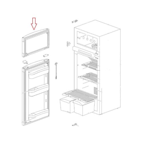 Gefrierfachtür - Thetford Ersatzteil Nr. 69154427R - N145 Repl New