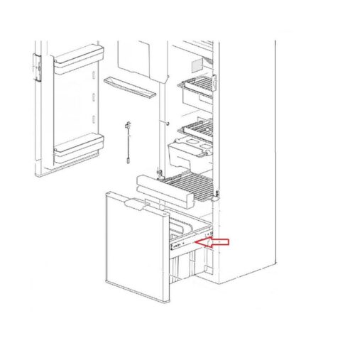 Schubladenführung - Thetford Ersatzteil Nr. 691123 - für N3141