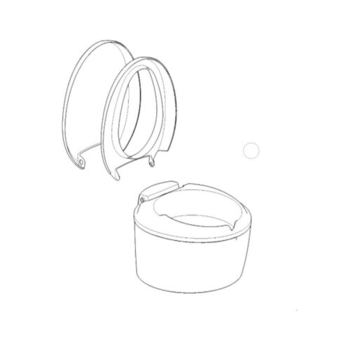 Schüssel Montage weiß - Thetford Ersatzteil Nr. 20095162 - für C220