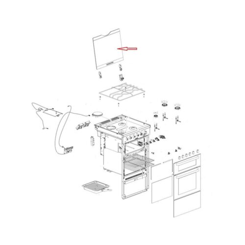 Glasdeckel - Thetford Ersatzteil Nr. SSPA0231 - für Aspire 1