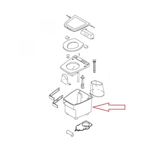 Gehäuse, Halbdichtung - Thetford Ersatzteil Nr. 35781 - für Electra Magic