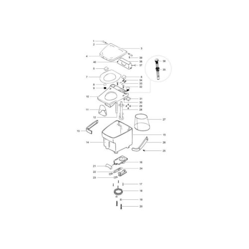 Dichtungsflansch - Thetford Ersatzteil Nr. 24304 - für Electra Magic