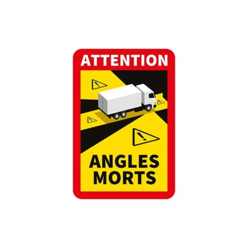 Menbaa Attention Angles Morts Warnschild, LKW, selbstkleben