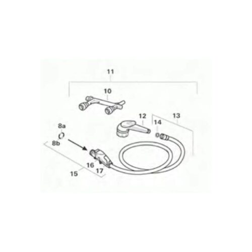 Duschkopf - Truma Ersatzteil-Nr. 40060-96800- für Ultraflow