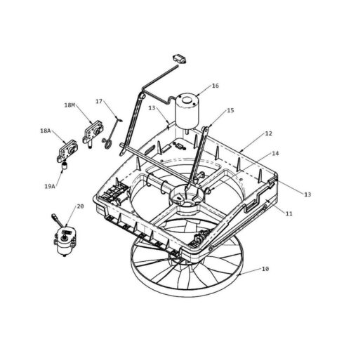 Hebearm, links - Maxxair Ersatzteilnummer 10-20222KS - für MaxxFan Deluxe