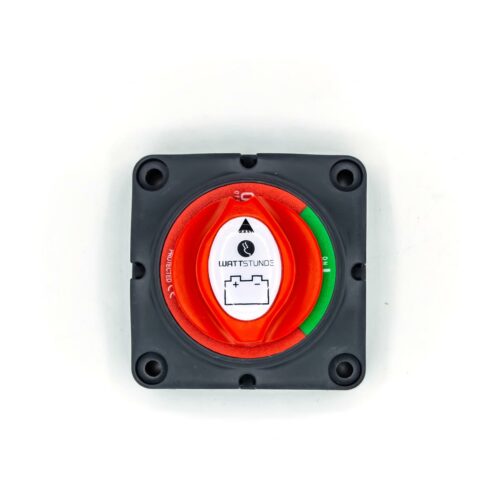 WATTSTUNDE Batterie Trennschalter für 1 Batterie, mit Gehäuse