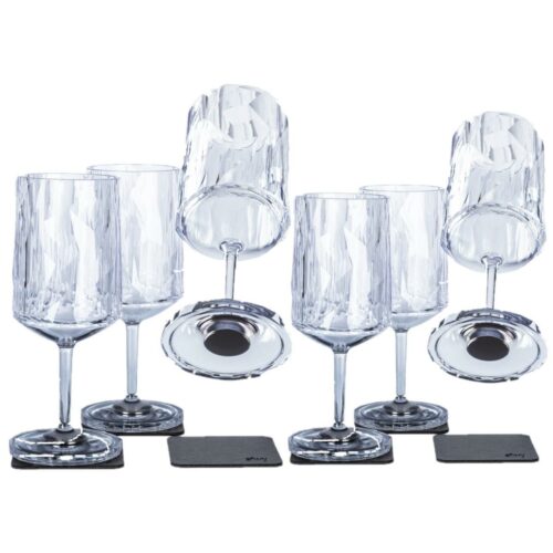 silwy Magnet Weinglas, Kunststoff, 6er Set, 300ml