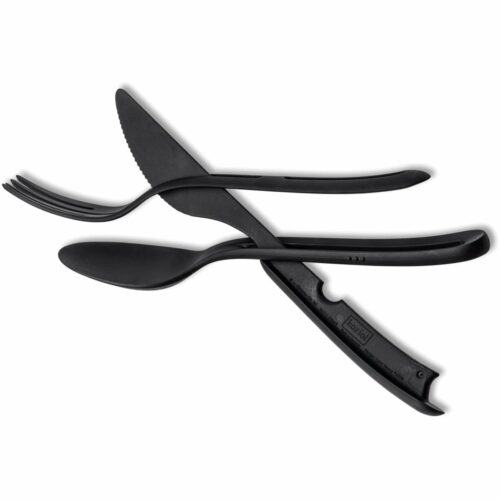 silwy Tricky Besteck-Set, 3-teilig, schwarz