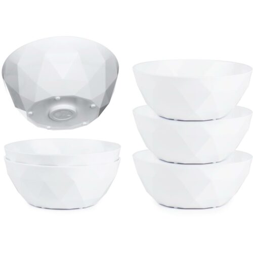 silwy Super-Magnet Schüssel, Kunststoff, 500ml, 6-teilig, weiß